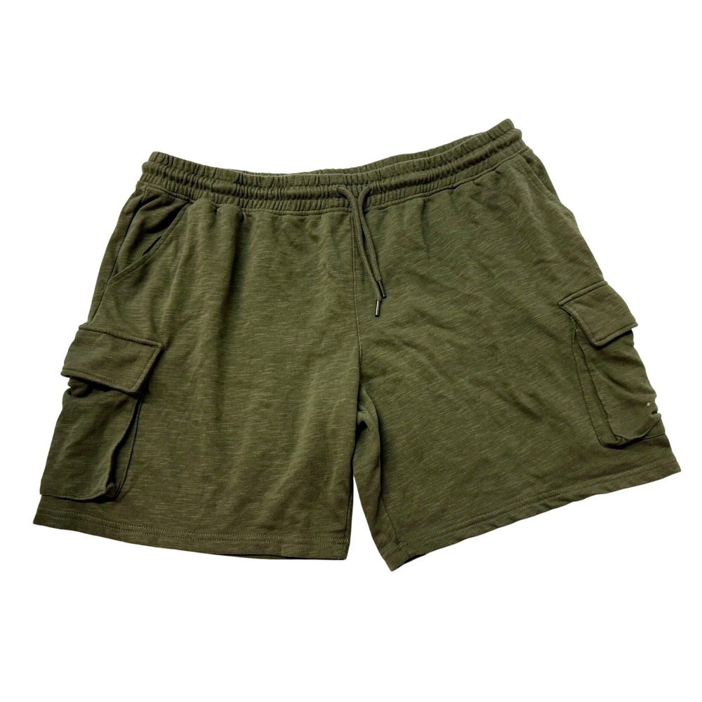 Original Use MenWomen's Cargo Sweat Shorts‎ Olive Green XXL Drawstring Pockets